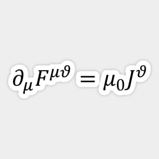 Maxwell Equations Compact Version - Using The Electromagnetic Tensor Sticker